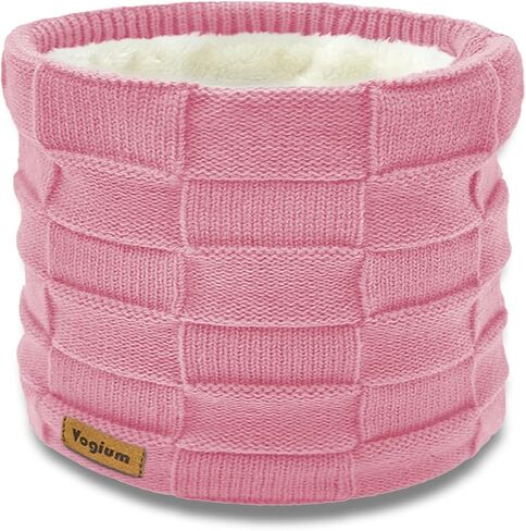 Adults Knit Thermal Neck Warmer Gaiter | Windproof Fleece-Lined Face Mask | Unisex Winter Scarf for Work & Ski Gear in Saudi Arabia