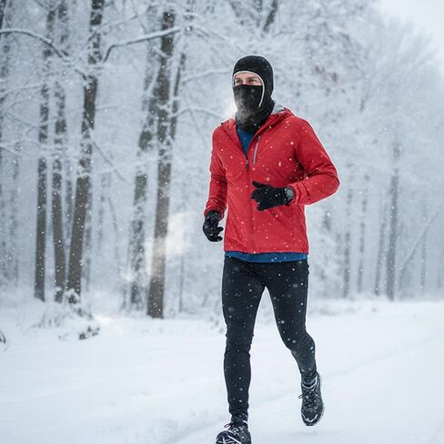 Black Balaclava, Thick Thermal Winter Face Mask for Biking and Outdoor Sports in Saudi Arabia
