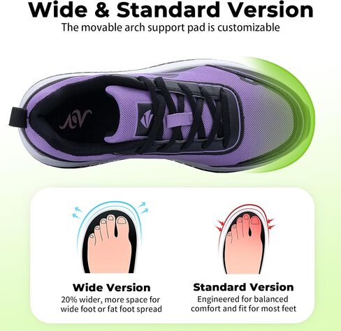 RomenSi Womens Wide Walking Shoes for Plantar Fasciitis Arch Support Orthotic Tennis Sneakers Comfortable Athletic Shoes for Outdoor All Day US 6.5-11 in Saudi Arabia