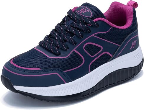 RomenSi Womens Wide Walking Shoes for Plantar Fasciitis Arch Support Orthotic Tennis Sneakers Comfortable Athletic Shoes for Outdoor All Day US 6.5-11 in Saudi Arabia