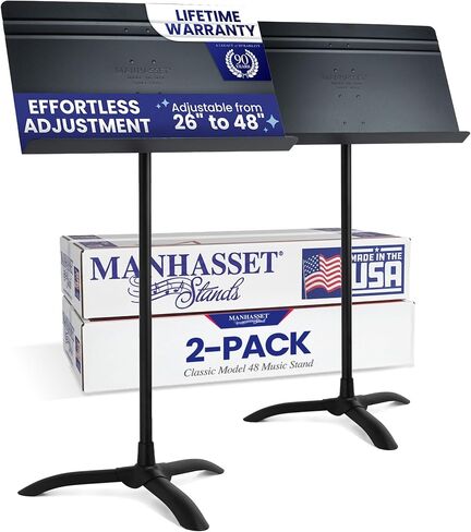 Manhasset 48 Music Stand w/Manhasset 1000 Stand Light Bundle in Saudi Arabia