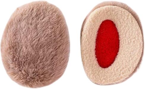 1 Pairs Bandless Ear Muffs for Winter, Plush Thick Winter Ear Covers, Ear Warmers for Women Men in Saudi Arabia