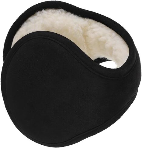 SIQITECHNO Unisex Winter Ear Muffs Fleece-Lined Ear Warmers Cold Weather Ear Covers Behind-the-Head Foldable Earmuffs in Saudi Arabia