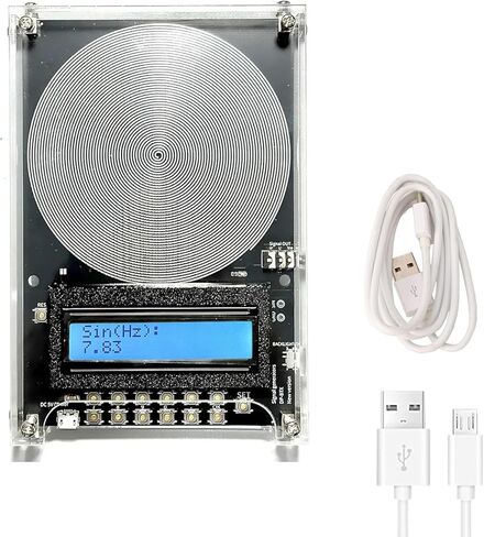 7.83Hz Frequency Generator for Healing, 0.1HZ-100000Hz Adjustable Schumann Wave Resonance Generator, Sine Signals Frequency Healing Device USB Powered Sound Frequency Machine (Green) in Saudi Arabia