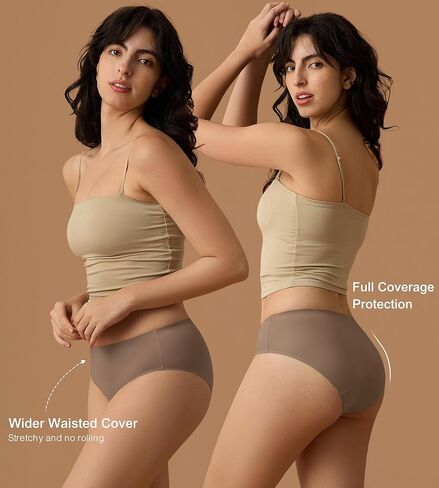 SHARICCA Seamless Period Underwear for Women Heavy Flow Teens Girls Leakproof Panties Reusable Postpartum Bikini Hipster Pack in Saudi Arabia