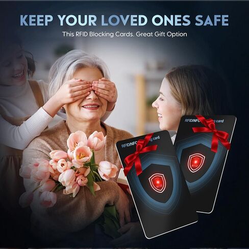 2025 NEW RFID Blocking Card Set with Indicator Light,Wallets Shield,Credit Card Protector, NFC Bank Debit Blocker,Anti-Skimming Protection For ID Passport Travel For Men/Women (5) in Saudi Arabia