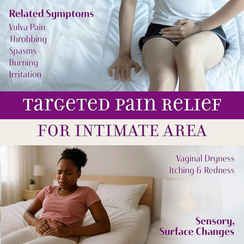 جل سيرين لتخفيف المنطقة الحميمة مع 4% ليدوكائين للحساسية الخارجية، ألم الفرج، عسر الجماع، عدم الراحة المهبلية، الجفاف، دعم لطيف بعد الولادة وما بعد الإجراء، 2.5 أونصة، صنع في الولايات المتحدة الأمريكية in Kuwait