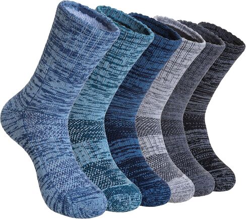 SeeyAN Kids Merino Wool Hiking Socks Winter Thermal Warm Boys Girls Toddler Thick Cushioned Boot Crew Socks 6 Pairs in Saudi Arabia