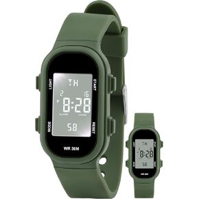 Juboos Kids Digital Watches for Boys Girls Ages 7-16, 3ATM Waterproof Sport Child Watch with Night Light, Alarm Clock, Stopwatch in Kuwait