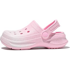 Kids' Fur Lined Garden Clogs with Tie-dye Cozy Slip-On Winter Fuzzy Garden Shoes House Slippers for Girls & Boys in Kuwait