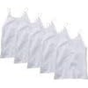 Hanes Toddler Girls EcoSmart Cami 5-Pack, 4/5, White in Saudi Arabia