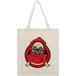 Canvas Tote Bag Cotton Polyester Large Capacity Work Casual Daily Storage Shopping Bag Reusable Chicken Nuggets in Saudi Arabia