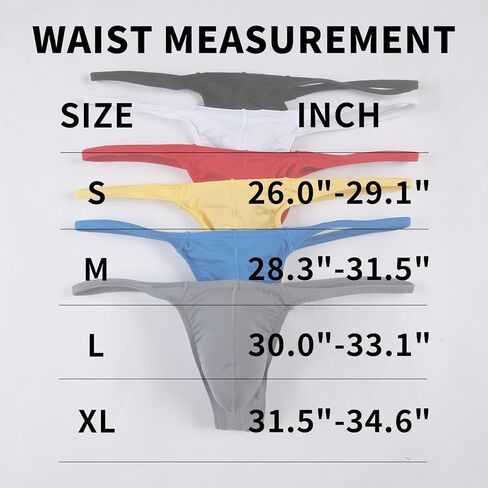 Men's Thong Bikini Underwear, Men's Sexy G-String T-Back Underwear Low Rise in Saudi Arabia