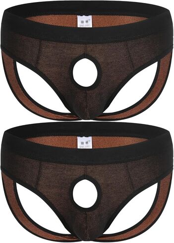 Mens Sexy Hollow Out Bulge Pouch Lingerie Panties Jockstrap Thongs Underwear in Saudi Arabia