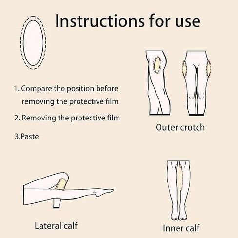 Body Shaper Silicone Calf and Hip Pads, Leg and Hip Enhancement, Adhesive Backing, Orange, 2-Piece Set in Kuwait