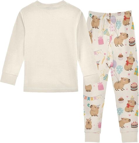 senya Hedgehogs Forest Mushrooms Pajamas Set Long Sleeve Soft Cotton Sleepwear 2 Piece in Saudi Arabia
