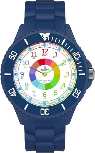 Kids Watch,Kids Learning Wrist Watches,Time Learn Watch for Kid,First Wristwatch from Children,Analog Watches with The Rotating Bezel,Easy to Learn The time Reading with Soft Strap in Saudi Arabia