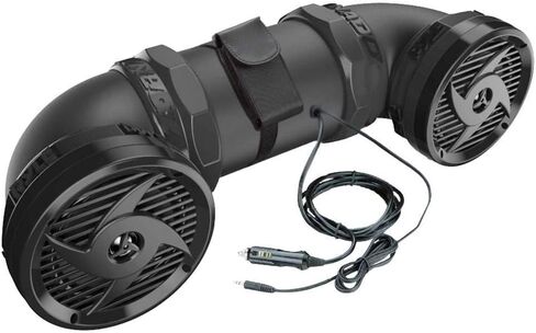 PyleUsa Marine ATV Powered Speakers - 4.0 Wireless Bluetooth, 1000Watt, Color Changing LED Lights, IP44 Waterproof,6.5“ Dual Audio Sound System for UTV,Golf Carts,Jetski and Snowmobile-PLATV85BT.6 in Saudi Arabia