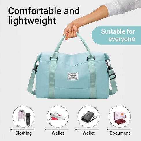 Large Capacity Gym Bag, Multiple Compartments, Waterproof Sports Duffel Bag for Fitness and Travel, Durable Nylon Gym Tote in Saudi Arabia
