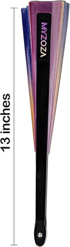 Large Hand Foldable Fan Clack Popping Rave Festival Line Dancing Boots on the Ground Holiday (ombres) in Saudi Arabia