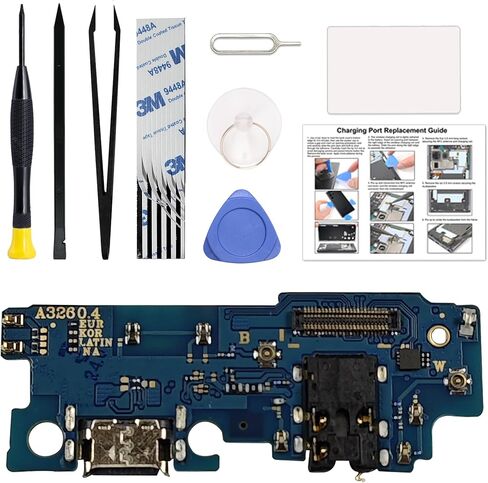 Charging Port Replacement Kit Compatible with Galaxy S9+ Plus US Version, SM-G965U, SM-G965U1, SM-G965W Dock Board USB-C Connector, with Instruction Manual, Toolkit in Kuwait