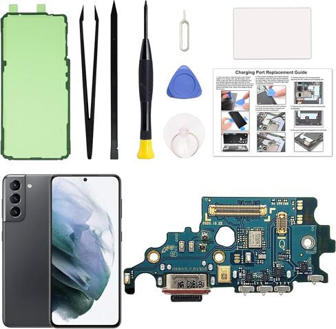 Charging Port Replacement Kit Compatible with Galaxy S9+ Plus US Version, SM-G965U, SM-G965U1, SM-G965W Dock Board USB-C Connector, with Instruction Manual, Toolkit in Kuwait
