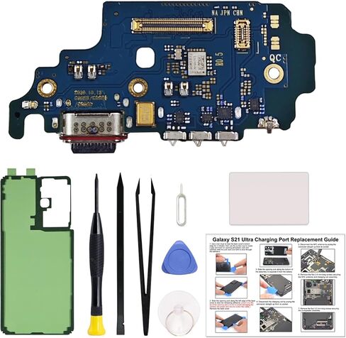 Charging Port Replacement Kit Compatible with Galaxy S9+ Plus US Version, SM-G965U, SM-G965U1, SM-G965W Dock Board USB-C Connector, with Instruction Manual, Toolkit in Kuwait