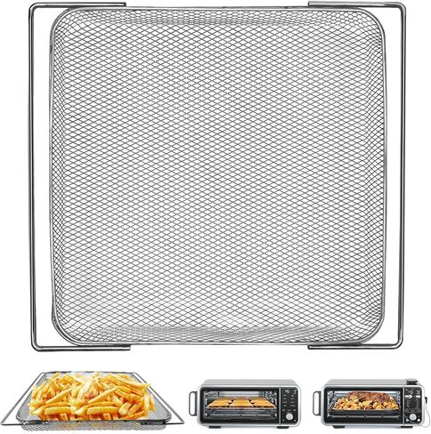 Air Fryer Basket for Ninja Foodi SP101 Digital Air Fryer Countertop Oven, 13.5 * 13.3'' Steel Wire Rack Accessorie Tray for Ninja Foodi SP100, SP101B1, SP101C Convection Oven, Dishwasher Safe in Kuwait