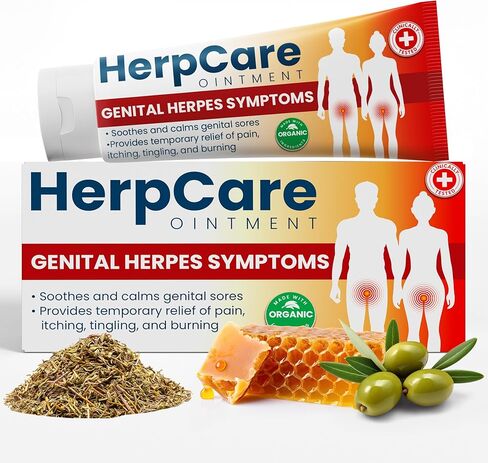 Herpes Genital Treatment | Herpcare Fast Acting Ointment | Can be Used on Cold Sore | Homeopathic Medicine | Soothes Itching, Tingling & Burning | Relief from The Symptoms of Genital Sore in Saudi Arabia