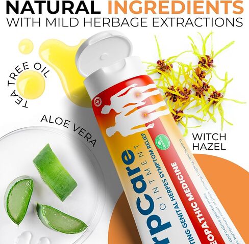 Herpes Genital Treatment | Herpcare Fast Acting Ointment | Can be Used on Cold Sore | Homeopathic Medicine | Soothes Itching, Tingling & Burning | Relief from The Symptoms of Genital Sore in Saudi Arabia