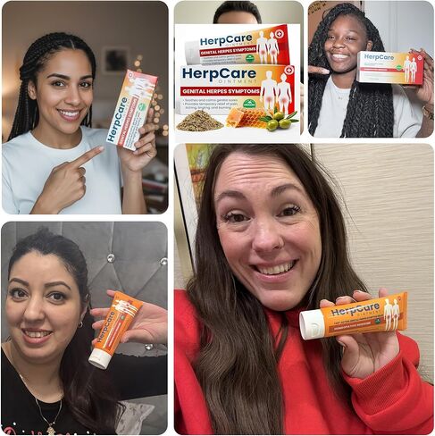 Herpes Genital Treatment | Herpcare Fast Acting Ointment | Can be Used on Cold Sore | Homeopathic Medicine | Soothes Itching, Tingling & Burning | Relief from The Symptoms of Genital Sore in Saudi Arabia