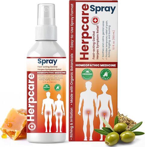Herpes Genital Treatment | Herpcare Fast Acting Ointment | Can be Used on Cold Sore | Homeopathic Medicine | Soothes Itching, Tingling & Burning | Relief from The Symptoms of Genital Sore in Saudi Arabia