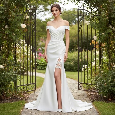 مجموعة رباط الساق من الدانتيل، قطعتان من أربطة الزفاف للعروس، رباط أرجل مرن من التول للنساء لحفلات التخرج in Kuwait