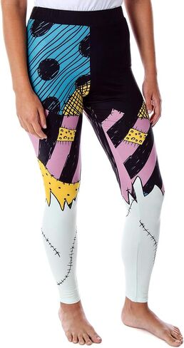 The Nightmare Before Christmas Women's I Am Sally Rag Doll Costume Tights Leggings in Saudi Arabia