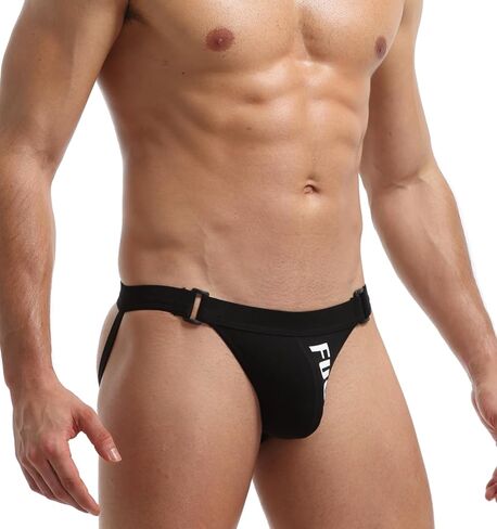 Jockstrap for Men Underwear, Low Rise Breathable Blend Sweat-Wicking Thong Athletic Supporter Jock Strap in Saudi Arabia
