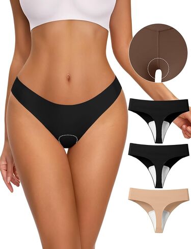 NIASOUL Thongs for Women Seamless Thong Panty Liners No Show Breathable G-Strings Workout Underwear in Saudi Arabia