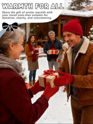 50 Pack Bulk Winter Hats and Gloves Set for Men and Women 24 Sets Homeless Supplies for Cold Weather Charity in Saudi Arabia