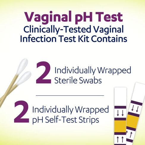 AZO Vaginal pH Test Kit, Clinically-Tested Vaginal Infection Test Kit, FSA/HSA Eligible, Fast & Accurate Results, from The #1 Most Trusted Urinary Health Brand, 2 Self-Tests in Saudi Arabia