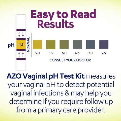 AZO Vaginal pH Test Kit, Clinically-Tested Vaginal Infection Test Kit, FSA/HSA Eligible, Fast & Accurate Results, from The #1 Most Trusted Urinary Health Brand, 2 Self-Tests in Saudi Arabia