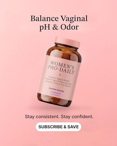 Vitamin Bounty Women's Pro-Daily Vaginal Probiotics - 10 Billion CFU, 5 Strains with Cranberry for Female Vaginal Health - Probiotics for Women pH Balance - Digestive & Urinary Support - 60 Capsules in Saudi Arabia