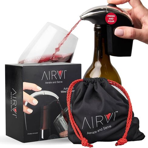 Wine Saver Vacuum Pump - Electric Stopper, Air Remover Pump Sealer to Keep Bottles Fresh, No-Spill, Auto Shut-Off – Premium Gifts, Accessories for Wine Lovers, Drinkers (Black) in Saudi Arabia
