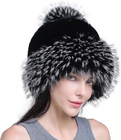 النساء فو الفراء الصياد قبعة الروسية القوزاق Ushanka قبعة الرجال شتاء دافئ إيرفلاب غطاء دلو المنغولية غامض بوم بوم قبعة in Saudi Arabia