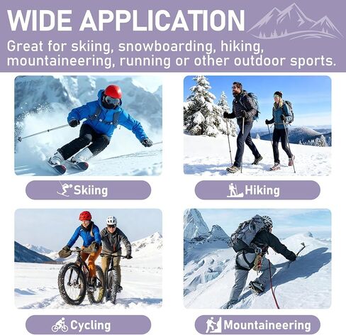 Merino Wool Ski Socks Thermal Knee High Warm Winter Socks Stylish Funny for Skiing Snowboarding Unisex in Kuwait