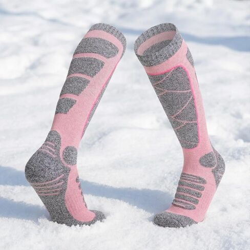 Ski Socks for Womens Winter Thermal Warm Thick Knee High Socks for Skiing Snowboarding in Saudi Arabia