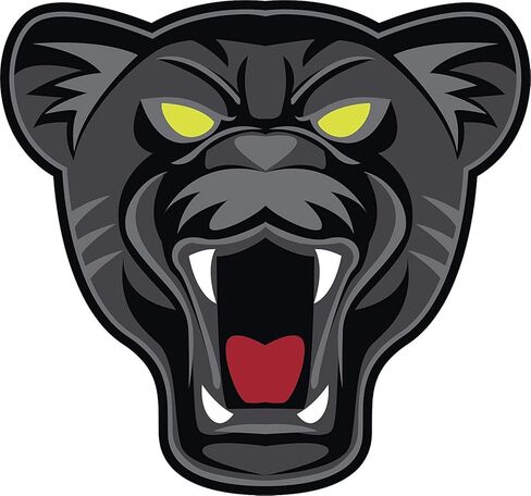 Simple Black Panther Mascot Head Cartoon Round Metal 0.75" Lapel Pin Hat Shirt Pin Tie Tack Pinback in Saudi Arabia