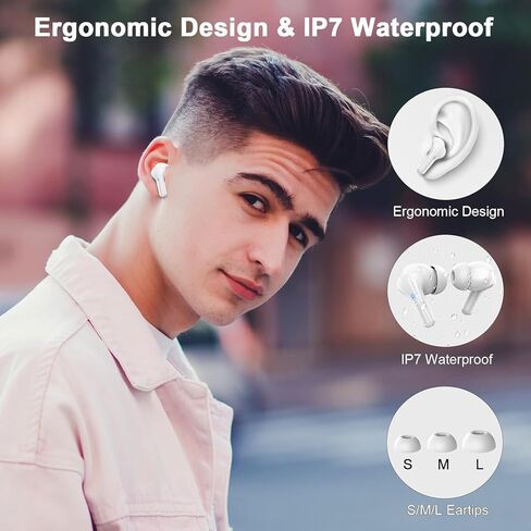 Donerton Bluetooth Headphones True Wireless Earbuds LED Power Display Earphones in Kuwait