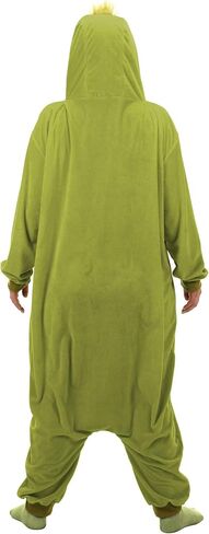 elope The Grinch Jumpsuit | Grinch Fur-Lined Polyester Jumpsuit, Grinch Onesie The Grinch Kigurumi Onesie for Adults in Saudi Arabia