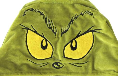 elope The Grinch Jumpsuit | Grinch Fur-Lined Polyester Jumpsuit, Grinch Onesie The Grinch Kigurumi Onesie for Adults in Saudi Arabia