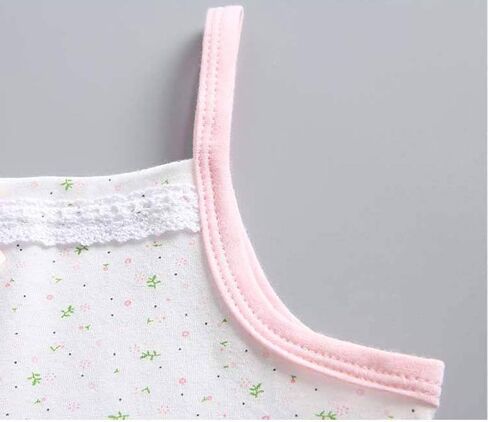 Girls Undershirts Colorful Snug Fit Cami Vest Cotton Tank Top Clothes Pack of Girls Outfit Clothes in Saudi Arabia