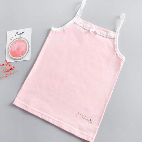 Girls Undershirts Colorful Snug Fit Cami Vest Cotton Tank Top Clothes Pack of Girls Outfit Clothes in Saudi Arabia